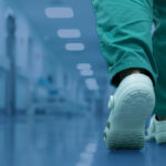 nurse walking in hospital